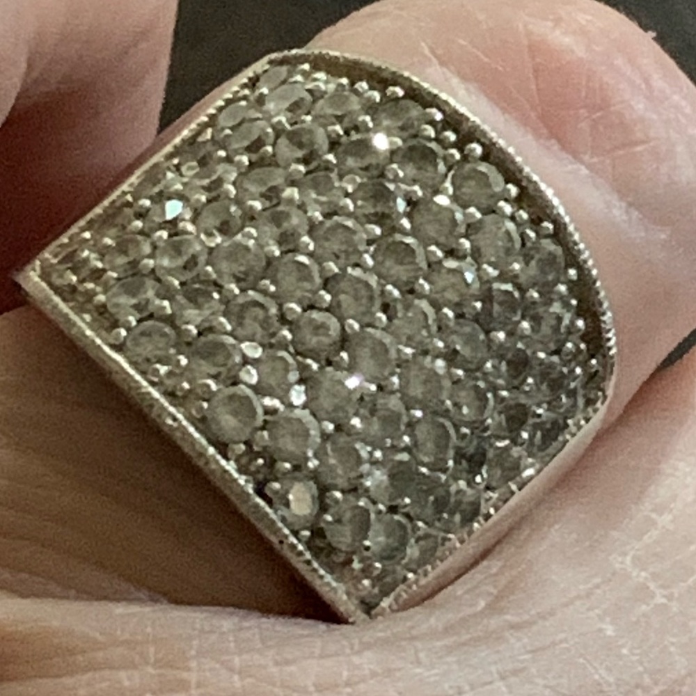 CFJ 925 CZ encrusted ring